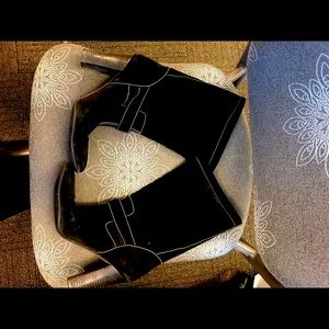 Calvin Klein Suede Mid Calf Boots